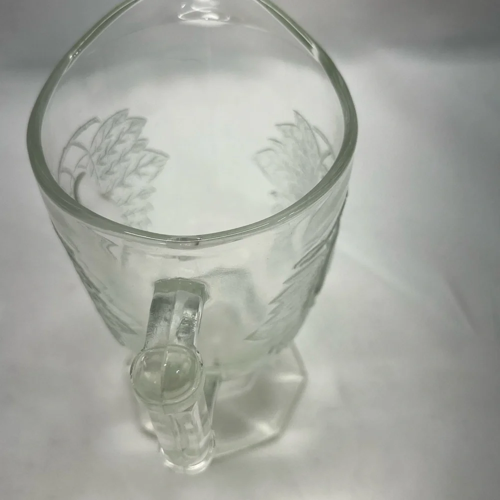 VINTAGE JEANNETTE GLASS CO BALTIMORE‎ PEAR PATTERN CREAMER PITCHER 1950-1972 5”H